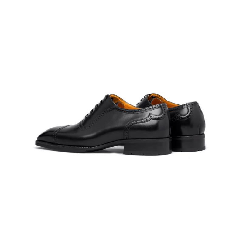 Full-Grain Leather Cap-Toe Shoe