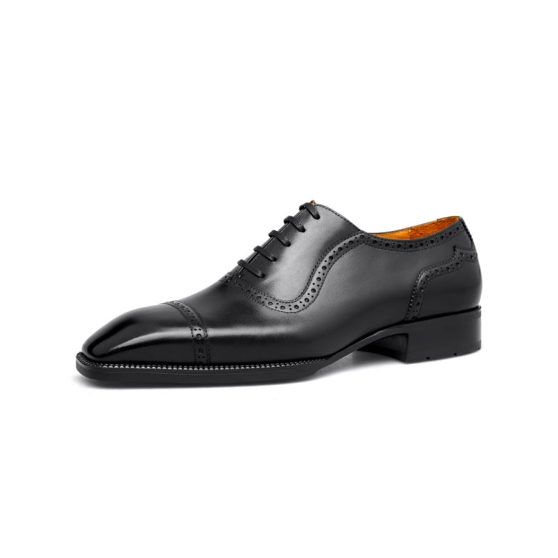 Full-Grain Leather Cap-Toe Shoe