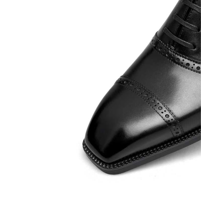 Full-Grain Leather Cap-Toe Shoe