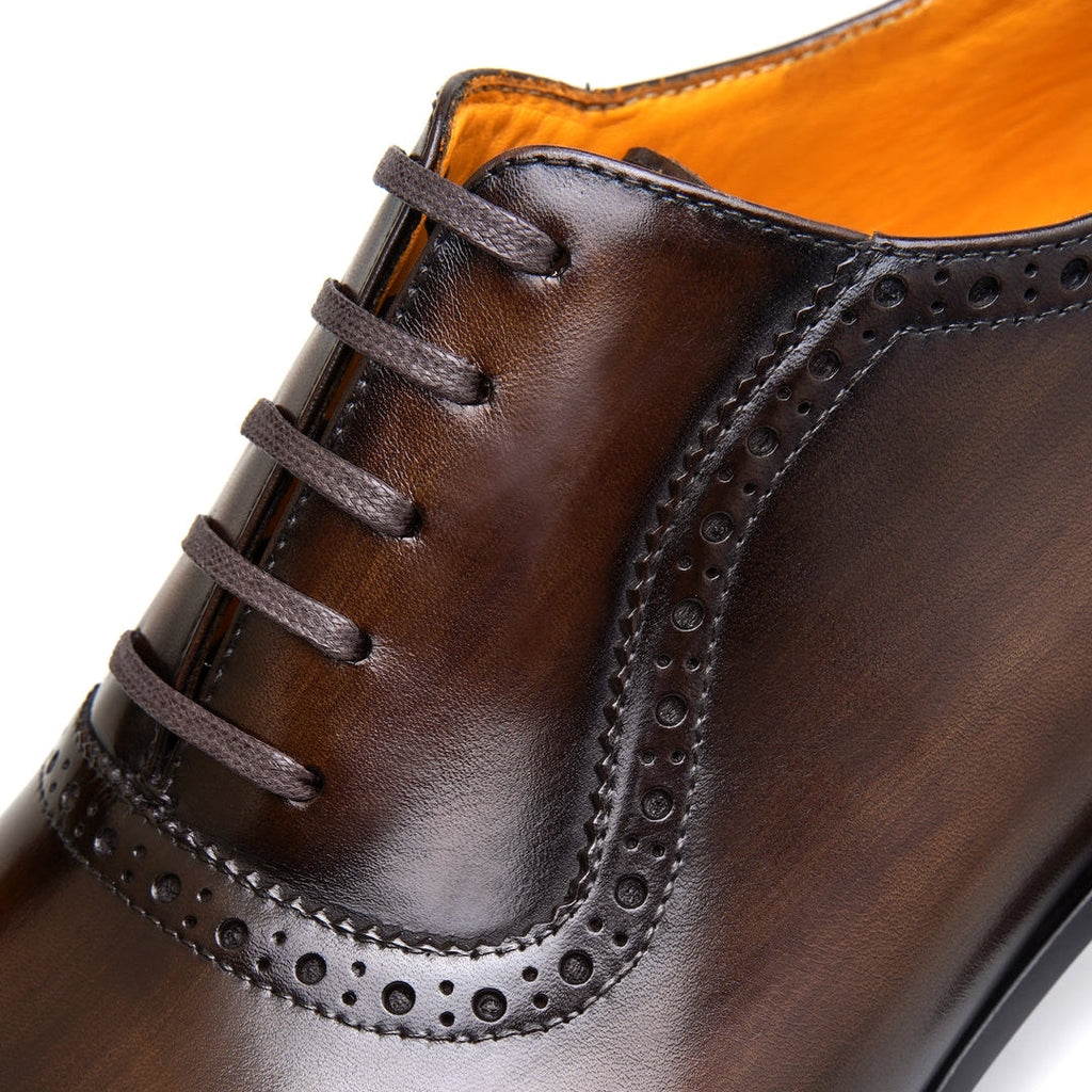 Full-Grain Leather Cap-Toe Shoe
