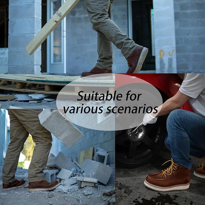6-Inch Waterproof Wedge Work Boot